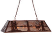 Meyda Tiffany - 144031 - Nine Light Oblong Pendant - Deer Hunter - Copper Vein