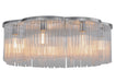 Meyda Tiffany - 144091 - Seven Light Flushmount - Ivela - Chrome