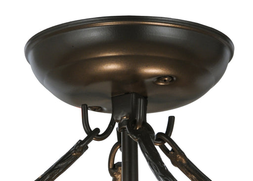 Meyda Tiffany - 144377 - Two Light Semi Flushmount - Toscano - Timeless Bronze