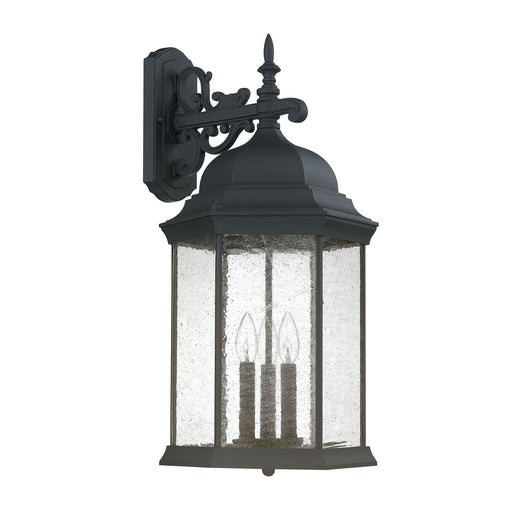 Capital Lighting - 9838BK - Three Light Outdoor Wall Lantern - Main Street - Black