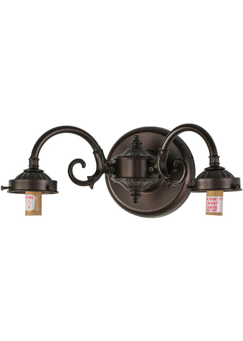 Meyda Tiffany - 144826 - Two Light Wall Sconce - Delta - Mahogany Bronze