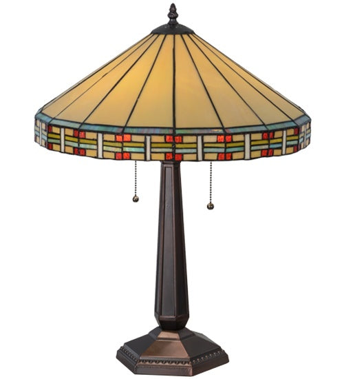 Meyda Tiffany - 144960 - Two Light Table Lamp - Arizona - Mahogany Bronze