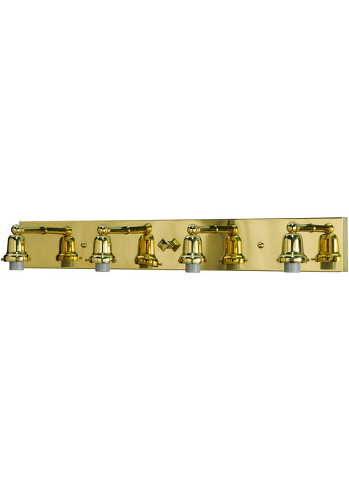 Meyda Tiffany - 145208 - Four Light Vanity - Revival Oyster Bay - Polished Brass