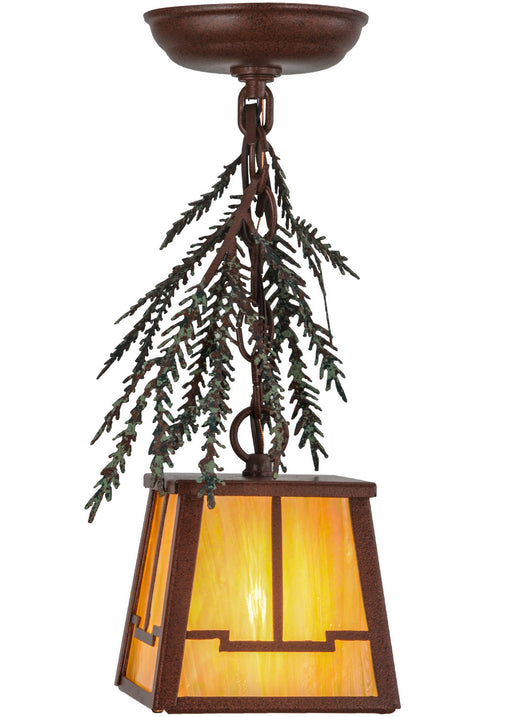 Meyda Tiffany - 145280 - One Light Mini Pendant - Pine Branch - Rust