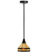 Meyda Tiffany - 145363 - One Light Mini Pendant - Topridge - Craftsman Brown