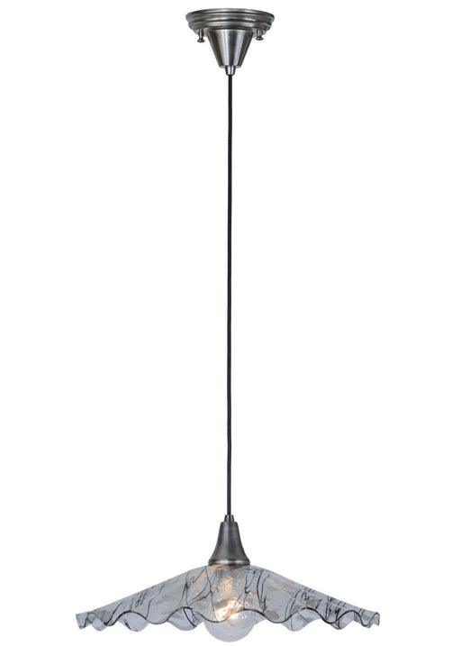 Meyda Tiffany - 146083 - One Light Pendant - Metro Fusion - Custom,Brushed Nickel