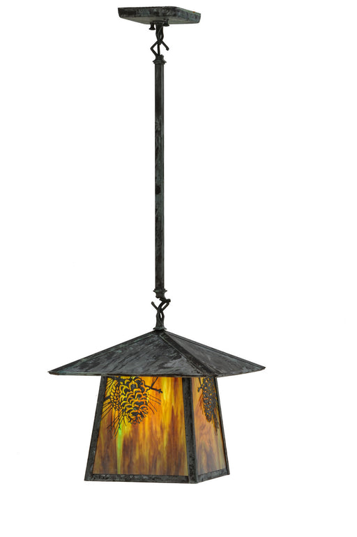 Meyda Tiffany - 146360 - One Light Pendant - Stillwater - Verdigris