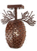 Meyda Tiffany - 147789 - One Light Semi-Flushmount - Stoneycreek - Rust