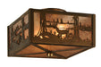 Meyda Tiffany - 148125 - Two Light Flushmount - Hanginghead Dragonfly - Antique Copper