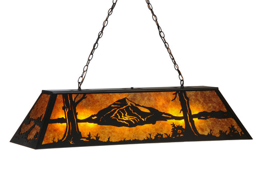 Meyda Tiffany - 148128 - Six Light Pendant - Mountain Range - Custom,Hand Wrought Iron