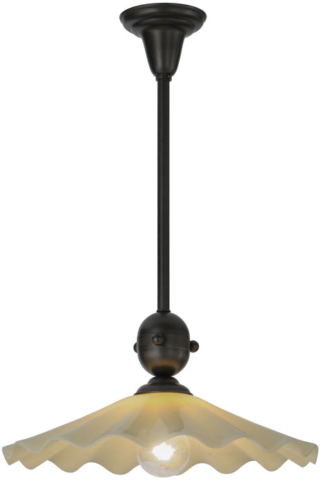 Meyda Tiffany - 148454 - One Light Pendant - Metro Fusion - Craftsman Brown