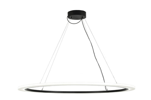 Meyda Tiffany - 148857 - LED Pendant - Anillo - Solar Black/White Acrylic