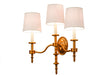 Meyda Tiffany - 148901 - Three Light Wall Sconce - Toby - Brass Tint