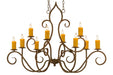 Meyda Tiffany - 149170 - Ten Light Chandelier - Clifton - Rust,Custom