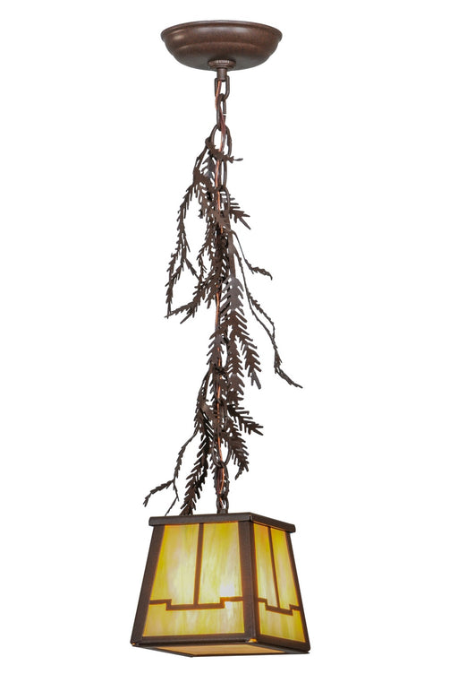 Meyda Tiffany - 149184 - One Light Mini Pendant - Pine Branch - Custom
