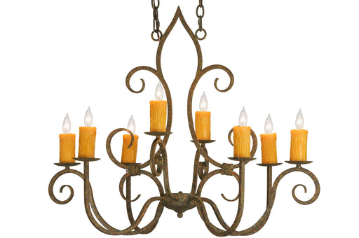 Meyda Tiffany - 149185 - Eight Light Chandelier - Clifton - Organic Rust