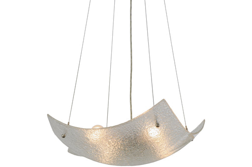 Meyda Tiffany - 149334 - Four Light Inverted Pendant - Crinkle - Brushed Nickel