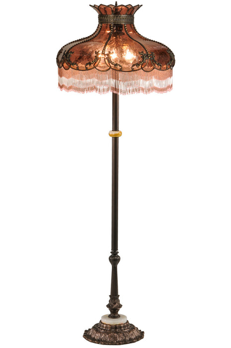 Meyda Tiffany - 149642 - Three Light Floor Lamp - Elizabeth - Mahogany Bronze