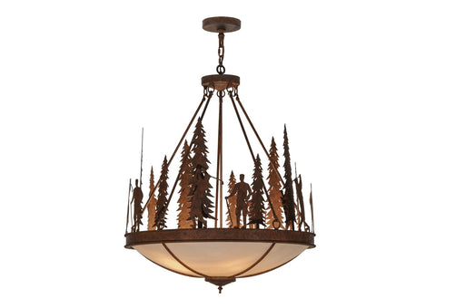Meyda Tiffany - 149734 - Five Light Pendant - Ironwood - Tarnished Copper
