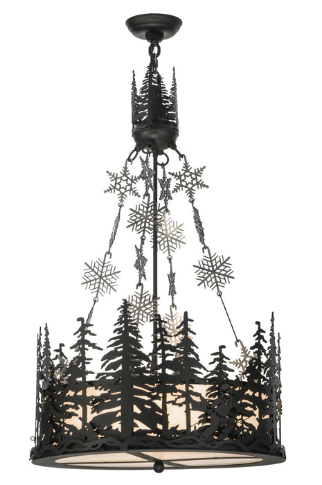 Meyda Tiffany - 149852 - Four Light Inverted Pendant - Alpine - Steel