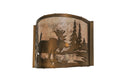 Meyda Tiffany - 149962 - One Light Wall Sconce - Moose At Lake - Antique Copper