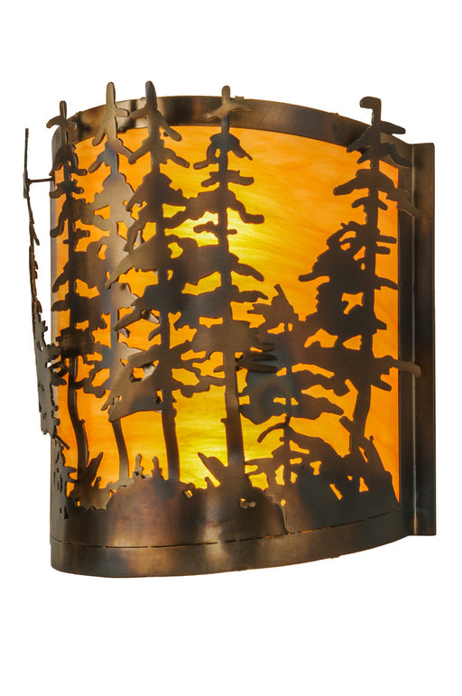Meyda Tiffany - 150243 - Two Light Wall Sconce - Tall Pines - Antique Copper