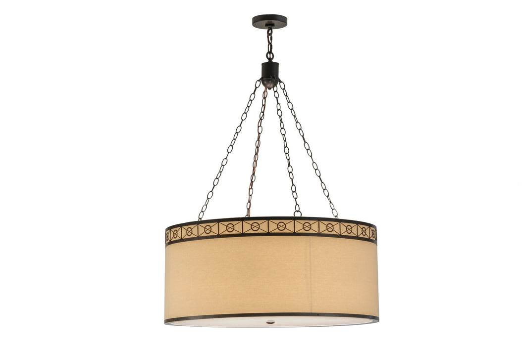 Meyda Tiffany - 150293 - Six Light Pendant - Cilindro - Timeless Bronze