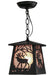 Meyda Tiffany - 150871 - One Light Mini Pendant - Elk At Dawn - Nickel