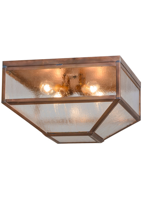 Meyda Tiffany - 151091 - Four Light Flushmount - Mission - Copper