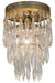 Meyda Tiffany - 151126 - One Light Flushmount - Finnimore - Antique Brass