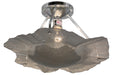 Meyda Tiffany - 151200 - One Light Flushmount - Evolvulus - Steel,Chrome