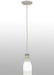 Meyda Tiffany - 151223 - One Light Mini Pendant - Milk Bottle - Nickel
