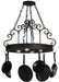 Meyda Tiffany - 151752 - Four Light Pot Rack - Dior - Wrought Iron