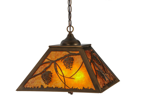 Meyda Tiffany - 152029 - Two Light Pendant - Whispering Pines - Antique Copper