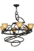 Meyda Tiffany - 152738 - Six Light Chandelier - Anneau - Timeless Bronze