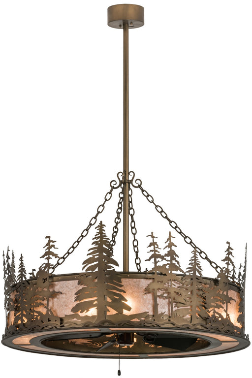 Meyda Tiffany - 160575 - Eight Light Chandel-Air - Tall Pines - Antique Copper