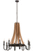 Meyda Tiffany - 160700 - Eight Light Chandelier - Barrel Stave - Natural Wood