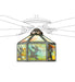 Meyda Tiffany - 22339 - One Light Fan Light Shade - Ducks In Flight - Verdigris