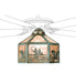 Meyda Tiffany - 22344 - One Light Fan Light Shade - Fly Fisherman - Verdigris