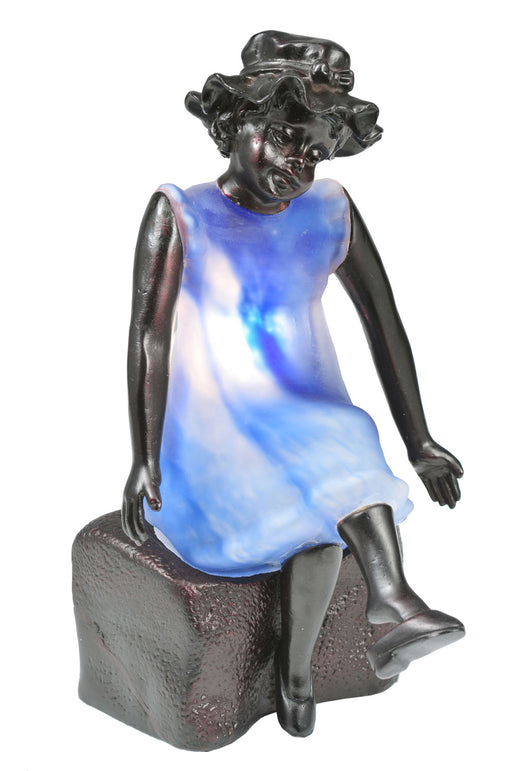 Meyda Tiffany - 24074 - One Light Accent Lamp - Silhouette - Blue
