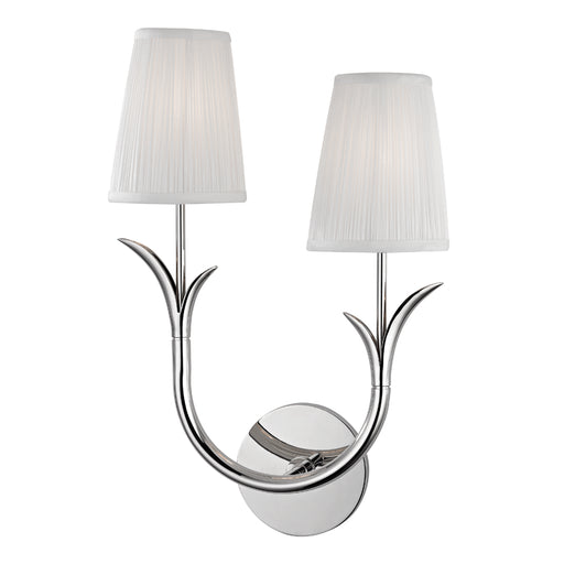 Hudson Valley - 9402R-PN - Two Light Wall Sconce - Deering - Polished Nickel