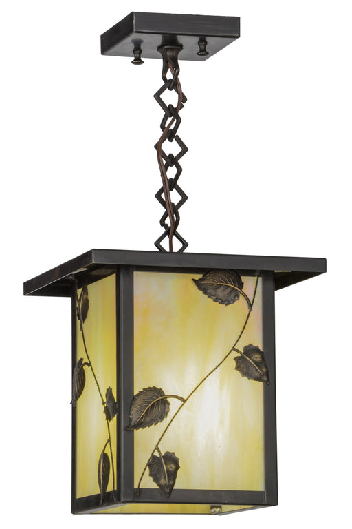 Meyda Tiffany - 43616 - One Light Pendant - Hyde Park - Craftsman Brown