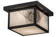 Meyda Tiffany - 46307 - One Light Flushmount - Hyde Park - Craftsman Brown