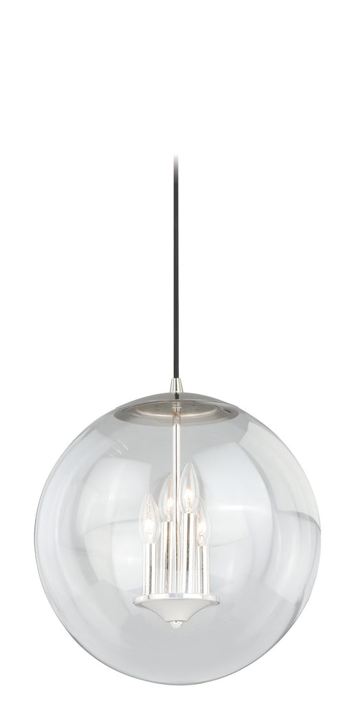 Vaxcel - P0124 - Four Light Pendant - 630 Series - Polished Nickel