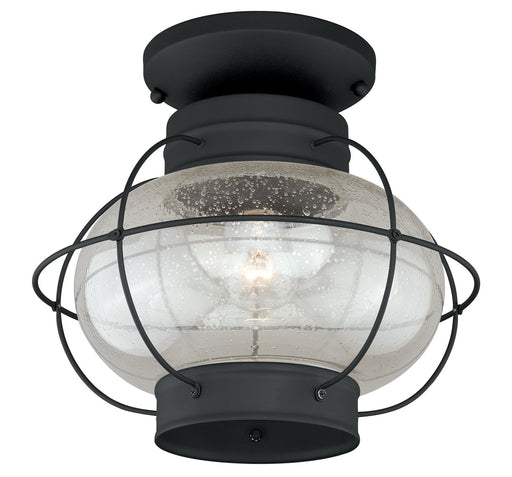 Vaxcel - T0144 - One Light Outdoor Semi Flush Mount - Chatham - Textured Black