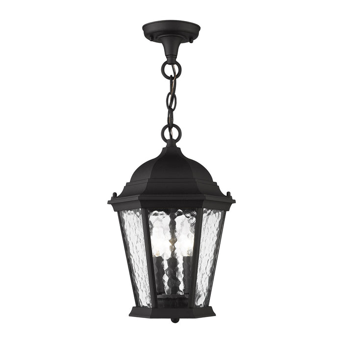 Livex Lighting - 75469-14 - Three Light Outdoor Pendant - Hamilton - Textured Black