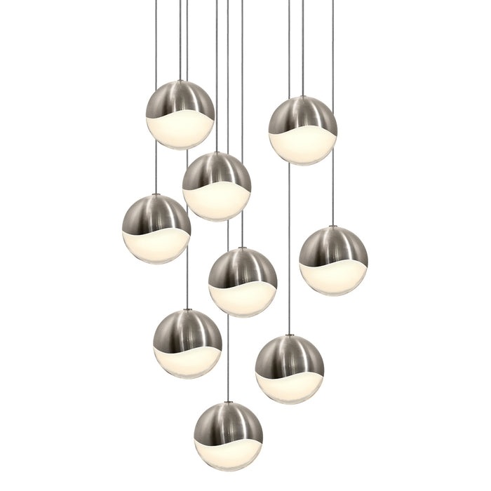 Sonneman - 2916.13-LRG - LED Pendant - Grapes® - Satin Nickel