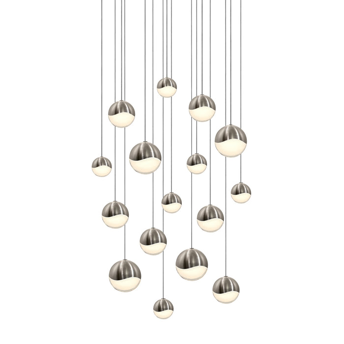 Sonneman - 2923.13-AST - LED Pendant - Grapes® - Satin Nickel