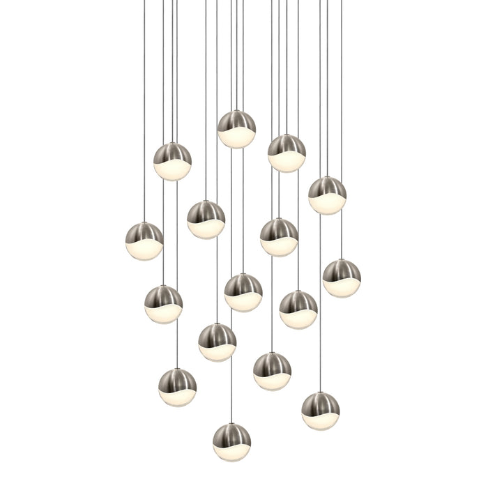 Sonneman - 2923.13-MED - LED Pendant - Grapes® - Satin Nickel