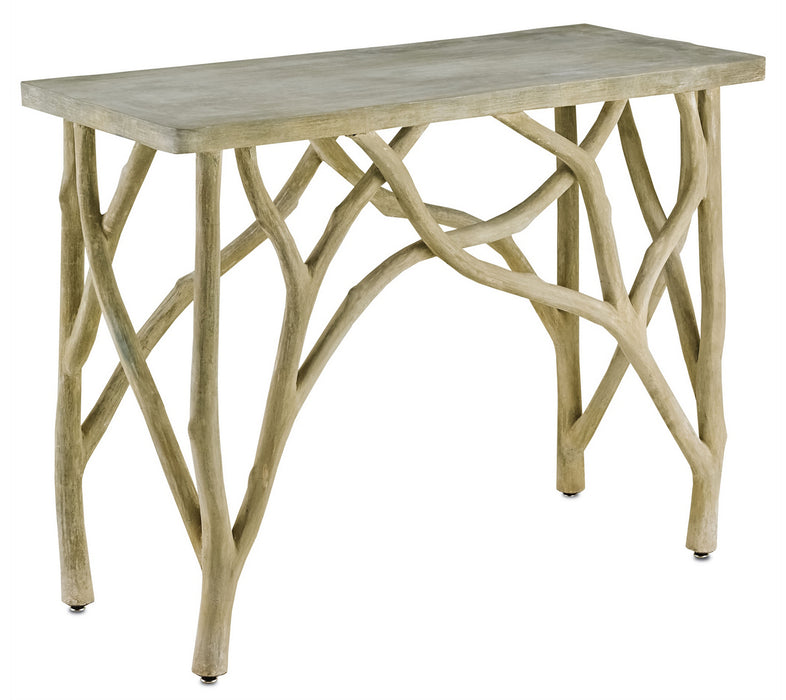 Currey and Company - 2037 - Console Table - Creekside - Portland/Faux Bois